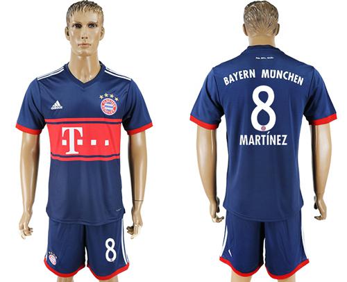 Bayern Munchen #8 Martinez Away Soccer Club Jersey - Click Image to Close